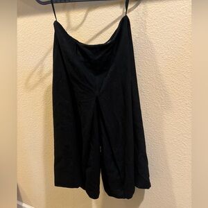 Wool gaucho wide leg pants